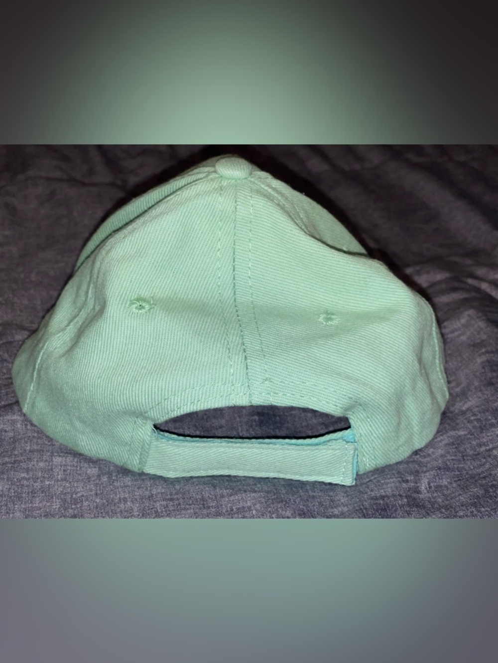 Good Vibes Embroidered Baseball Cap - Mint Green - Picture 2 of 4
